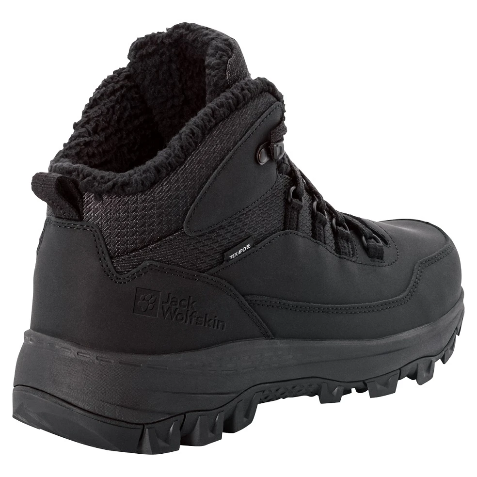 Jack Wolfskin Winterschuhe Everquest Mid Texapore (warm, Wasserdicht, PFC-Frei) Schwarz Herren 4 Jack Wolfskin Winterschuhe Everquest Mid Texapore (warm, Wasserdicht, PFC-Frei) Schwarz Herren – Bild 4