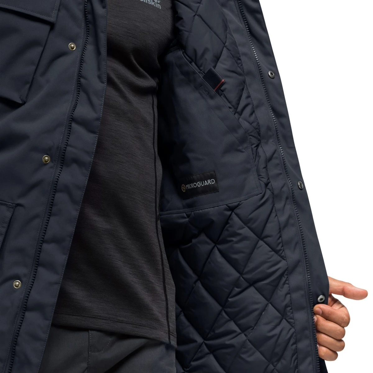 Jack Wolfskin Parka Glacier Canyon (wasser- Und Winddicht, PFC-frei) Dunkelblau Herren 2 Jack Wolfskin Parka Glacier Canyon (wasser- Und Winddicht, PFC-frei) Dunkelblau Herren – Bild 2