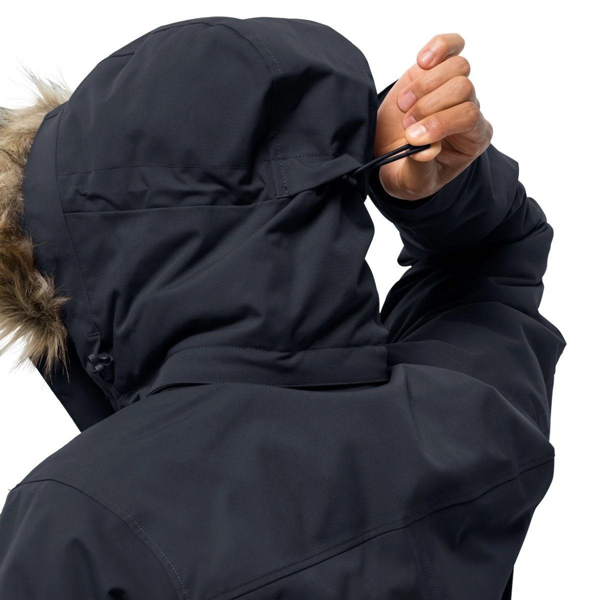 Jack Wolfskin Parka Glacier Canyon (wasser- Und Winddicht, PFC-frei) Dunkelblau Herren 4 Jack Wolfskin Parka Glacier Canyon (wasser- Und Winddicht, PFC-frei) Dunkelblau Herren – Bild 4