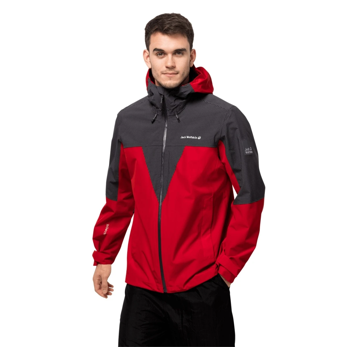 Jack Wolfskin Wanderjacke DNA Rhapsody Mit Systemreissverschluss - Wasserdicht, Winddicht, PFC-frei - Rot Herren 1 Jack Wolfskin Wanderjacke DNA Rhapsody Mit Systemreissverschluss - Wasserdicht, Winddicht, PFC-frei - Rot Herren
