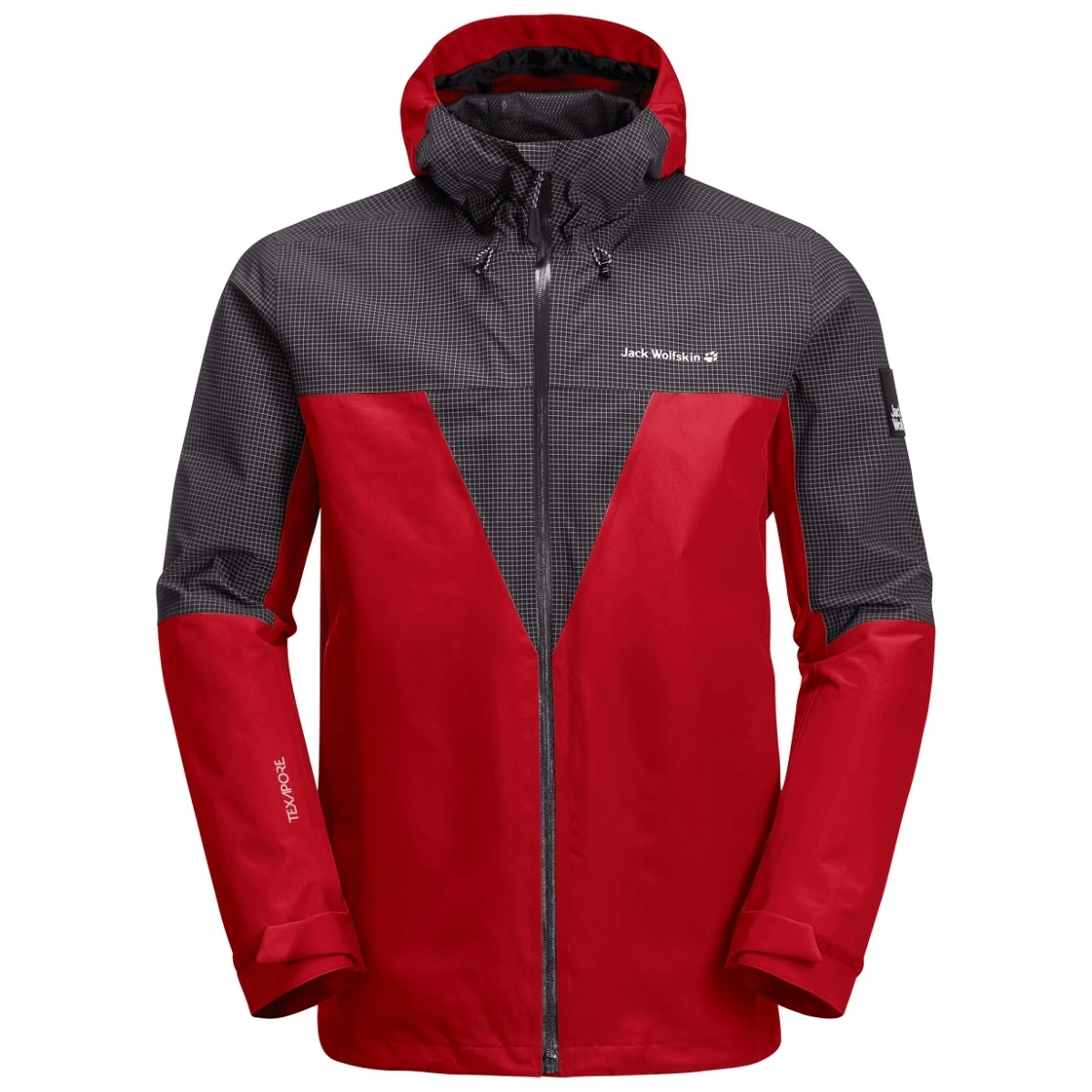 Jack Wolfskin Wanderjacke DNA Rhapsody Mit Systemreissverschluss - Wasserdicht, Winddicht, PFC-frei - Rot Herren 2 Jack Wolfskin Wanderjacke DNA Rhapsody Mit Systemreissverschluss - Wasserdicht, Winddicht, PFC-frei - Rot Herren – Bild 2