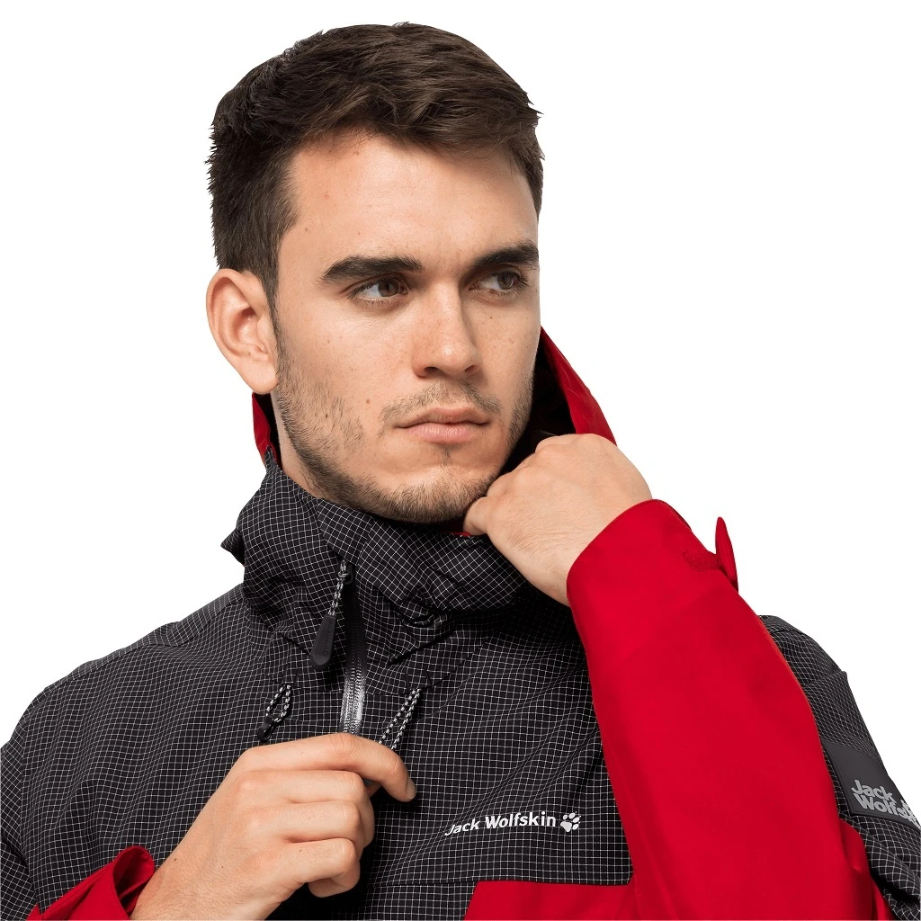 Jack Wolfskin Wanderjacke DNA Rhapsody Mit Systemreissverschluss - Wasserdicht, Winddicht, PFC-frei - Rot Herren 6 Jack Wolfskin Wanderjacke DNA Rhapsody Mit Systemreissverschluss - Wasserdicht, Winddicht, PFC-frei - Rot Herren – Bild 6