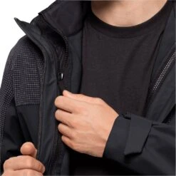 Jack Wolfskin Wanderjacke DNA Rhapsody Mit Systemreissverschluss - Wasserdicht, Winddicht, PFC-frei - Phantomgrau Herren -Günstiges Draussen Herz Geschäft Jack Wolfskin 1114911 6350 dna rhapsody jacke203 1024x1024 1