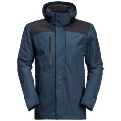 Jack Wolfskin Wanderjacke Activate Tour (Wetterschutzjacke, Wasserdicht, Winddicht, PFC-frei) Dunkelblau Herren -Günstiges Draussen Herz Geschäft Jack Wolfskin 1115001 1383 activate tour jacket m202 1200x1200 1