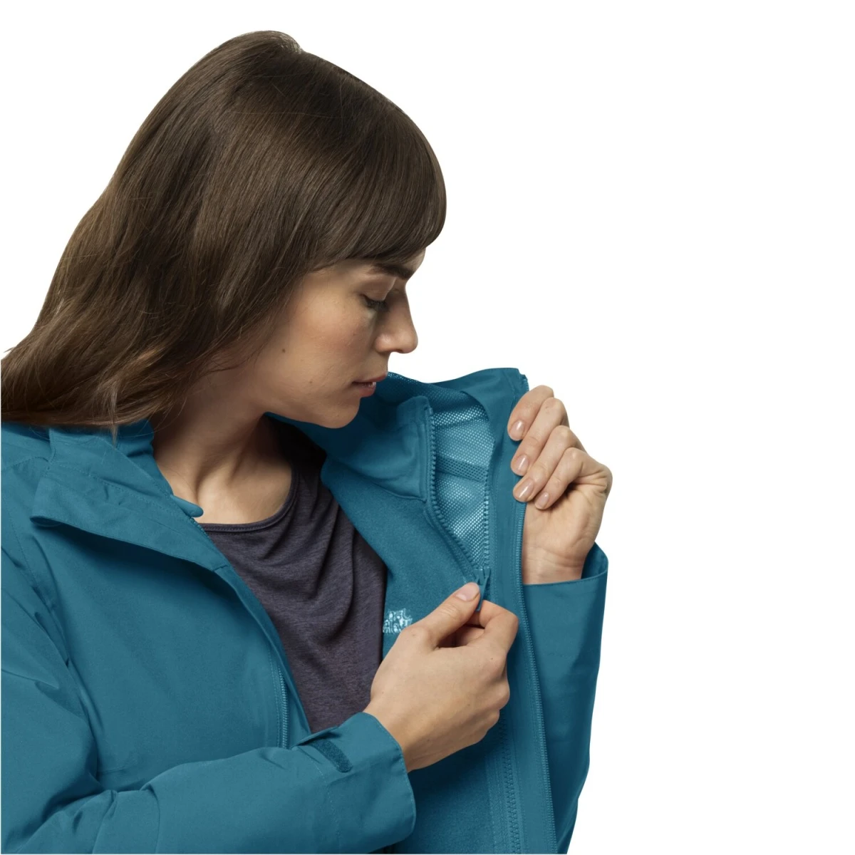 Jack Wolfskin Ganzjahresjacke Moonrise 3in1 (wasser- Winddicht, Mit Fleece-Innenjacke) Hellblau Damen 2 Jack Wolfskin Ganzjahresjacke Moonrise 3in1 (wasser- Winddicht, Mit Fleece-Innenjacke) Hellblau Damen – Bild 2