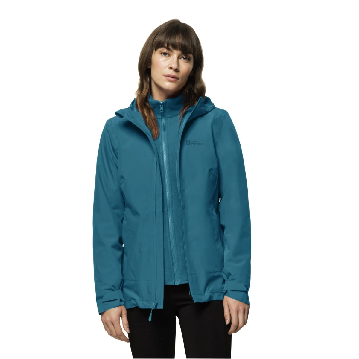 Jack Wolfskin Ganzjahresjacke Moonrise 3in1 (wasser- Winddicht, Mit Fleece-Innenjacke) Hellblau Damen 1 Jack Wolfskin Ganzjahresjacke Moonrise 3in1 (wasser- Winddicht, Mit Fleece-Innenjacke) Hellblau Damen