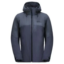 Jack Wolfskin Winterjacke Feldberg 3in1 (sehr Wasser- Und Winddicht, Mit Innenjacke) Graphitgrau Damen