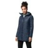 Jack Wolfskin Winter-Daunenmantel Atmosphere (sehr Warm, Winddicht, PFC-frei) Indigoblau Damen