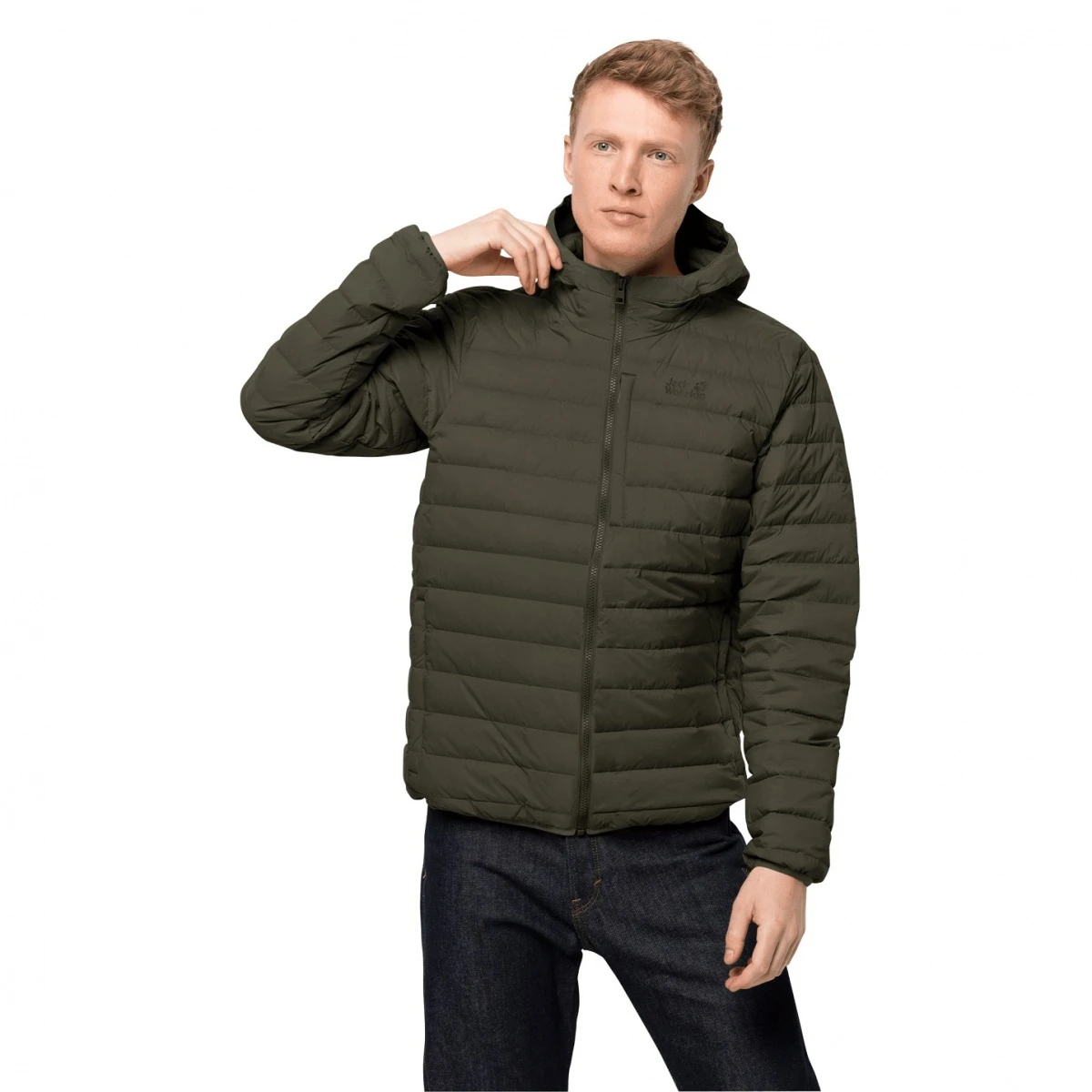 Jack Wolfskin Winter-Daunenjacke Glowing Mountain (winddicht, Wasserabweisend, PFC-frei) Dunkelgrün Herren 1 Jack Wolfskin Winter-Daunenjacke Glowing Mountain (winddicht, Wasserabweisend, PFC-frei) Dunkelgrün Herren