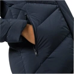 Jack Wolfskin Wintermantel Marienplatz Coat (winddicht, Sehr Wasserabweisend) Dunkelblau Damen -Günstiges Draussen Herz Geschäft Jack Wolfskin 1206971 1010 Marienplatz Mantel201 965x965 1