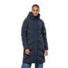 Jack Wolfskin Wintermantel Marienplatz Coat (winddicht, Sehr Wasserabweisend) Dunkelblau Damen