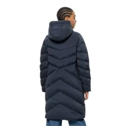 Jack Wolfskin Wintermantel Marienplatz Coat (winddicht, Sehr Wasserabweisend) Dunkelblau Damen -Günstiges Draussen Herz Geschäft Jack Wolfskin 1206971 1010 Marienplatz Mantel205 899x899 1