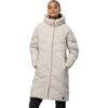 Jack Wolfskin Wintermantel Marienplatz Coat (winddicht, Sehr Wasserabweisend) Perlweiss Damen