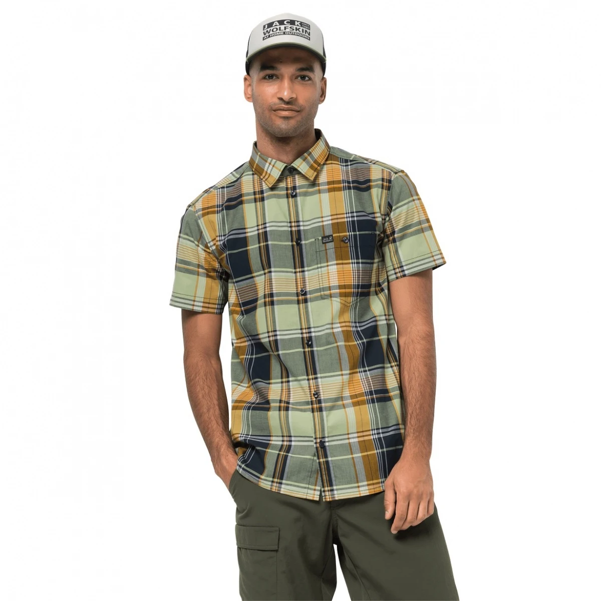 Jack Wolfskin Freizeit- Und Reisehemd Kurzarm Little Lake Grün Herren 1 Jack Wolfskin Freizeit- Und Reisehemd Kurzarm Little Lake Grün Herren