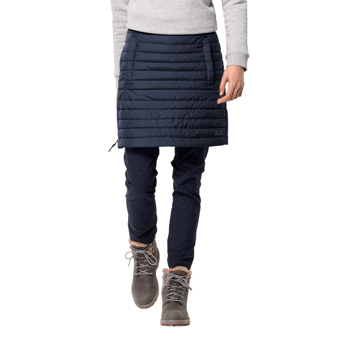 Jack Wolfskin Winterrock Iceguard (winddicht, Warm Wattiert, PFC-frei) Dunkelblau Damen 1 Jack Wolfskin Winterrock Iceguard (winddicht, Warm Wattiert, PFC-frei) Dunkelblau Damen