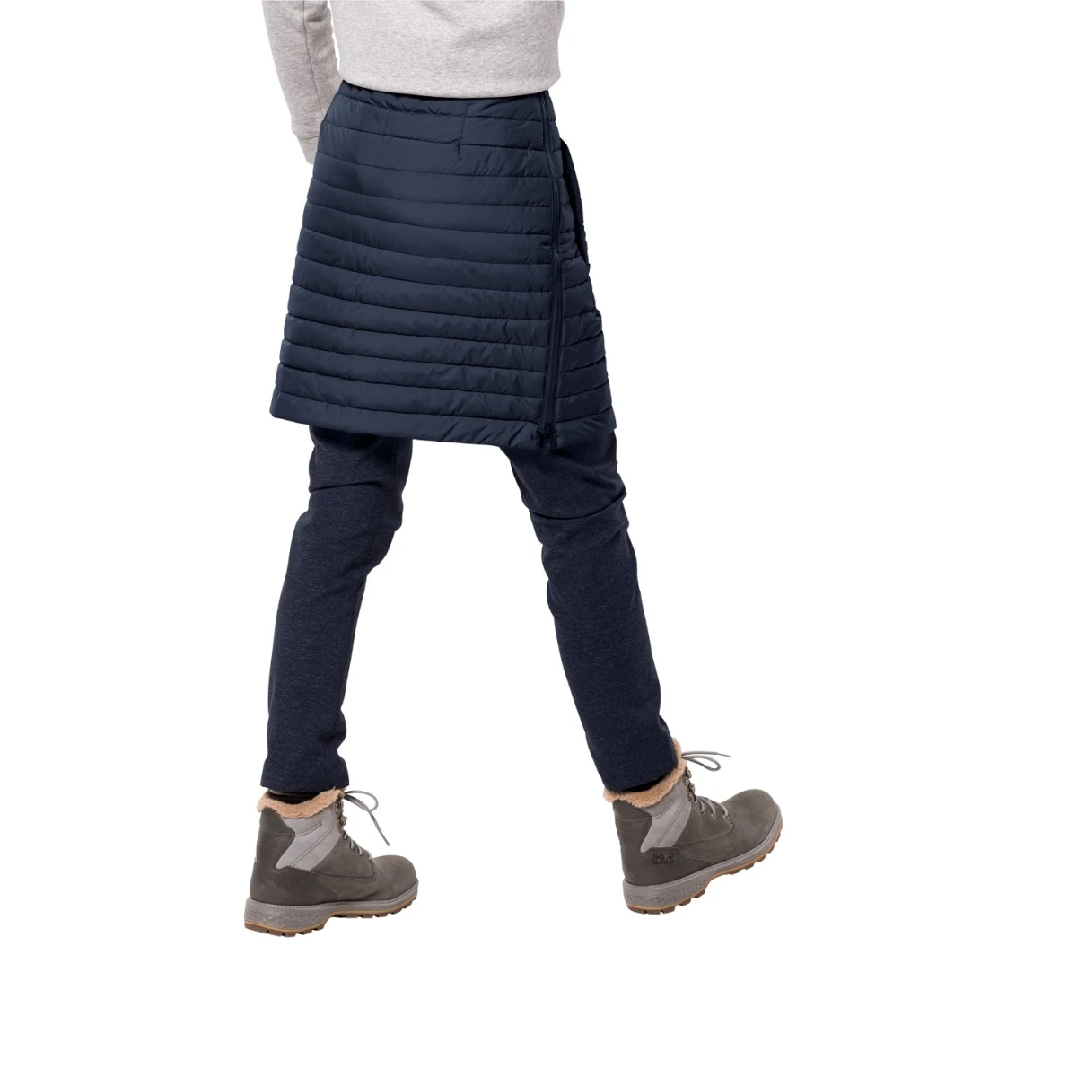 Jack Wolfskin Winterrock Iceguard (winddicht, Warm Wattiert, PFC-frei) Dunkelblau Damen 3 Jack Wolfskin Winterrock Iceguard (winddicht, Warm Wattiert, PFC-frei) Dunkelblau Damen – Bild 3