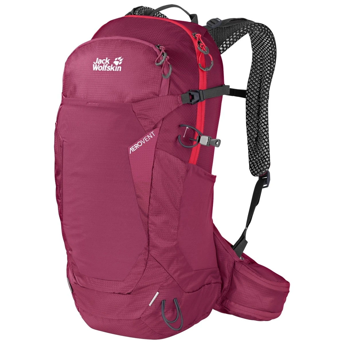 Jack Wolfskin Wanderrucksack Crosstrail (für Tagestouren, Komfortabler Sitz, Leicht) Beererot 22 Liter 1 Jack Wolfskin Wanderrucksack Crosstrail (für Tagestouren, Komfortabler Sitz, Leicht) Beererot 22 Liter