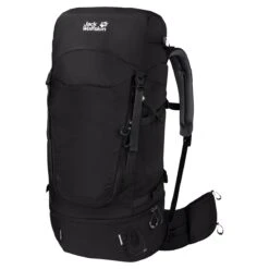Jack Wolfskin Trekkingrucksack Highland Trail (Mehrtagestouren) 55+5 Liter Schwarz