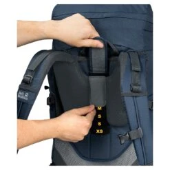 Jack Wolfskin Trekkingrucksack Highland Trail (für Mehrtagestouren) Weinrot 50+5 Liter Damen -Günstiges Draussen Herz Geschäft Jack Wolfskin 2010111 1383 Highland trail 50 Rucksack204 1024x1024 1