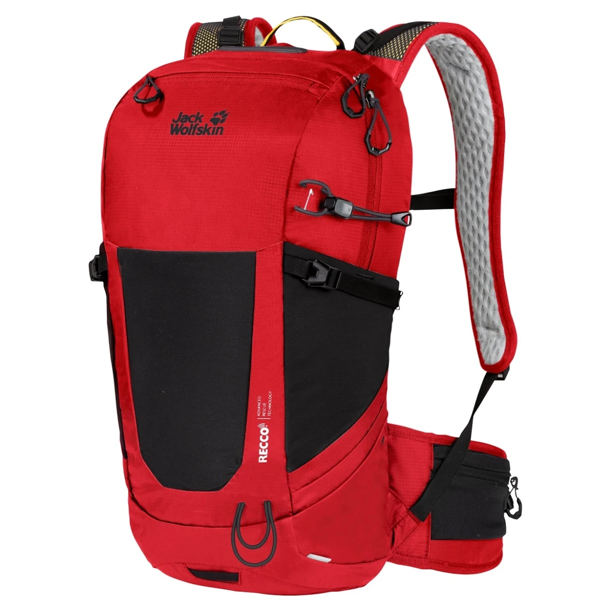 Jack Wolfskin Wanderrucksack Wolftrail RECCO (für Tageswanderungen Mit RECCO-Ortungschip) Rot 22 Liter 1 Jack Wolfskin Wanderrucksack Wolftrail RECCO (für Tageswanderungen Mit RECCO-Ortungschip) Rot 22 Liter