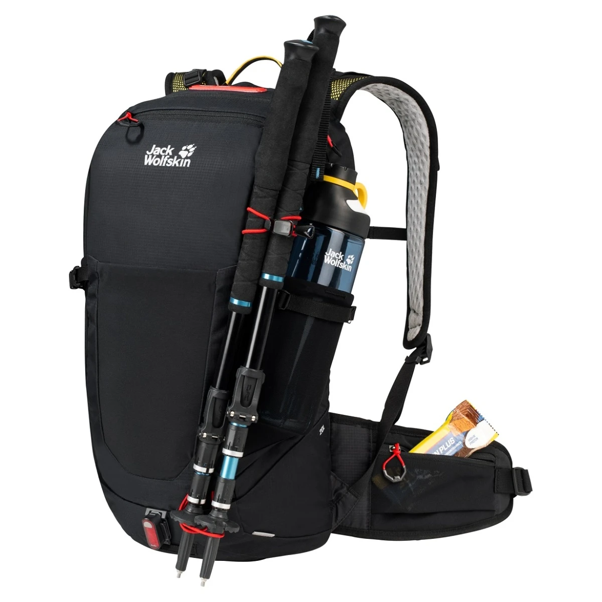 Jack Wolfskin Wanderrucksack Wolftrail RECCO (für Tageswanderungen Mit RECCO-Ortungschip) Rot 22 Liter 5 Jack Wolfskin Wanderrucksack Wolftrail RECCO (für Tageswanderungen Mit RECCO-Ortungschip) Rot 22 Liter – Bild 5