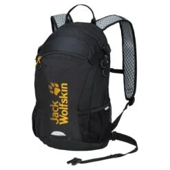 Jack Wolfskin Fahrrad-/ Multisportrucksack Velocity (Helmfixierung, PFC-frei) Schwarz 12 Liter