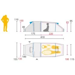 Jack Wolfskin Trekkingzelt Lighthouse II RT - Leicht, Tunnelzelt, 2 Eingänge - Für 2 Personen -Günstiges Draussen Herz Geschäft Jack Wolfskin 3004041 1074 lighthouse ii Zelt203 1200x1200 1