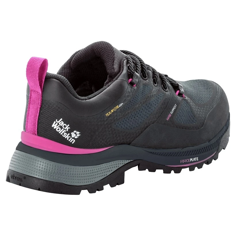 Jack Wolfskin Wanderschuhe Force Striker Low Texapore Wasserdicht Phantomgrau Damen 4 Jack Wolfskin Wanderschuhe Force Striker Low Texapore Wasserdicht Phantomgrau Damen – Bild 4