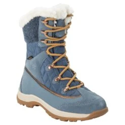 Jack Wolfskin Winterstiefel Cold Bay High Texapore Wasserdicht Hellblau Damen