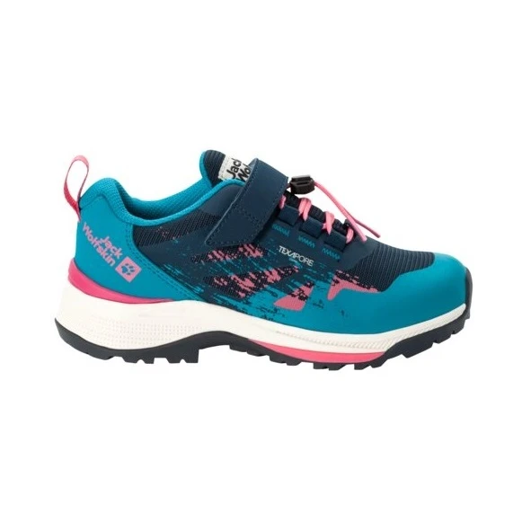 Jack Wolfskin Wanderschuhe Villi Hiker Texapore Low (wasserdicht, Atmungsaktiv) Darkblau/pink Kinder 3 Jack Wolfskin Wanderschuhe Villi Hiker Texapore Low (wasserdicht, Atmungsaktiv) Darkblau/pink Kinder – Bild 3