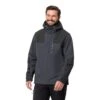 Jack Wolfskin Wanderjacke Jasper Flex 2023 (Wetterschutzjacke, Wasser-/ Winddicht, Atmungsaktiv) Ebonygrau Herren