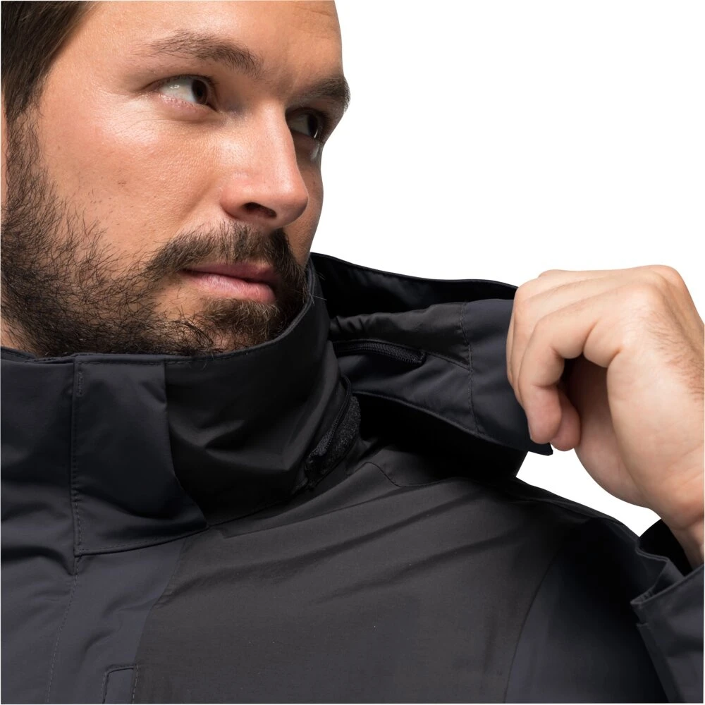 Jack Wolfskin Wanderjacke Jasper Flex 2023 (Wetterschutzjacke, Wasser-/ Winddicht, Atmungsaktiv) Ebonygrau Herren 3 Jack Wolfskin Wanderjacke Jasper Flex 2023 (Wetterschutzjacke, Wasser-/ Winddicht, Atmungsaktiv) Ebonygrau Herren – Bild 3