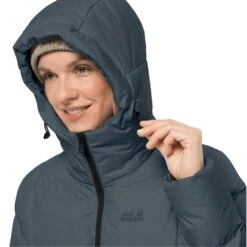 Jack Wolfskin Winter-Daunenmantel Frozen Lake Coat (winddicht, Wasserabweisend) Dunkelblau Damen -Günstiges Draussen Herz Geschäft Jack Wolfskin Winter Frozen Lake Coat Damen 1206131 1268 3 946x946 1