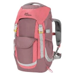 Jack Wolfskin Alltags-Wanderrucksack Kids Explorer (herausnehmbare Sitzmatte) Kinder Mauvepink 20 Liter