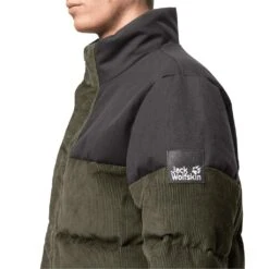 Jack Wolfskin Winter-Daunenjacke Nature Corduroy Mit Cord Grün Herren -Günstiges Draussen Herz Geschäft Jack Wolskin 1206331 4144 nature corduroy jacket m205 1024x1024 1