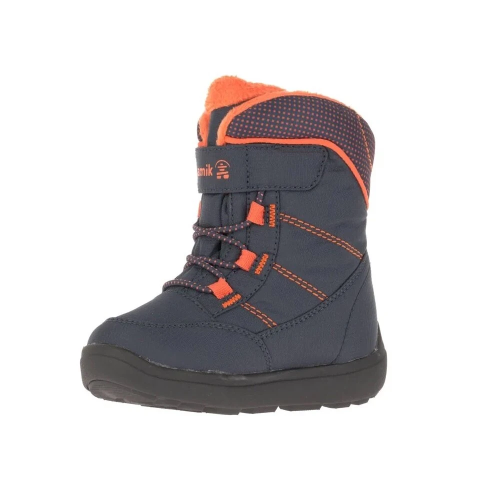 Kamik Winterschuhe Stance2 Wasserdicht, Atmungsaktiv Marineblau/orange Kleinkinder 4 Kamik Winterschuhe Stance2 Wasserdicht, Atmungsaktiv Marineblau/orange Kleinkinder – Bild 4
