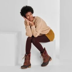 Kamik Winterstiefel Sienna 2 (Leder, Wasserdicht) Hellbraun Damen -Günstiges Draussen Herz Geschäft Kamik NK2186C SIENNA2 DB2 6 720x720 1