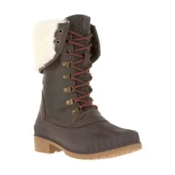 Kamik Winterstiefel Sienna Flannell 2 (3MTM ThinsulateTM Isolierung) Dunkelbraun Damen -Günstiges Draussen Herz Geschäft Kamik NK2294W DB2 Sienna Schuh 2 901x901 1