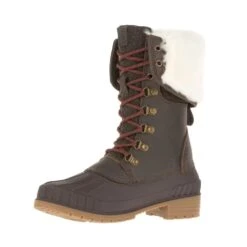 Kamik Winterstiefel Sienna Flannell 2 (3MTM ThinsulateTM Isolierung) Dunkelbraun Damen -Günstiges Draussen Herz Geschäft Kamik NK2294W DB2 Sienna Schuh 3 921x921 1