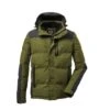 Killtec Winter-Steppjacke Kow 152 (abnehmbare Kapuze, Wasser-windabweisend) Moosgrün Herren