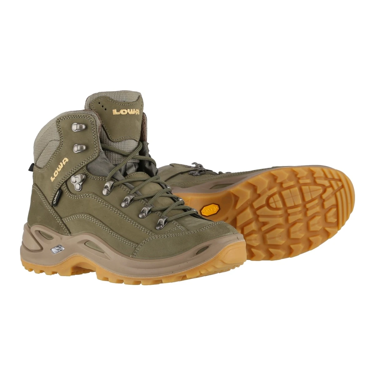 Lowa Wanderschuhe Renegade Mid GTX (All-Terrain, Nubukleder, Wasserdicht) Schilfbraun/honig Damen 1 Lowa Wanderschuhe Renegade Mid GTX (All-Terrain, Nubukleder, Wasserdicht) Schilfbraun/honig Damen