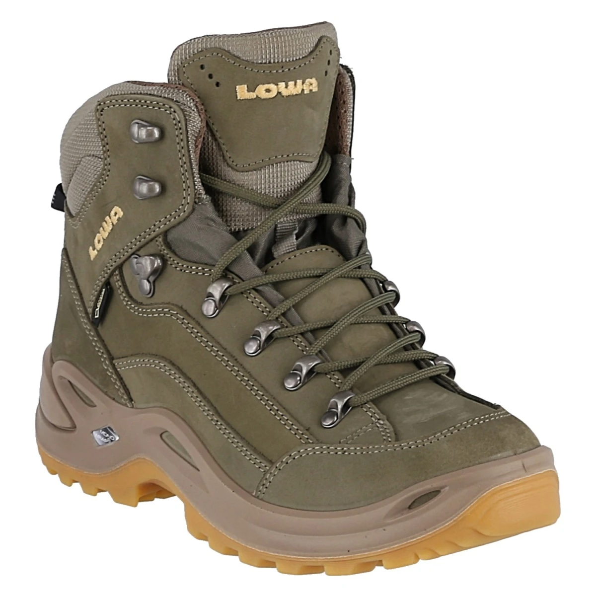 Lowa Wanderschuhe Renegade Mid GTX (All-Terrain, Nubukleder, Wasserdicht) Schilfbraun/honig Damen 3 Lowa Wanderschuhe Renegade Mid GTX (All-Terrain, Nubukleder, Wasserdicht) Schilfbraun/honig Damen – Bild 3