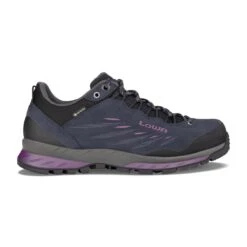 Lowa Wanderschuhe Delago GTX Low (Trekking, Spaltleder-Textil, Wasserdicht) Navyblau/beere Damen