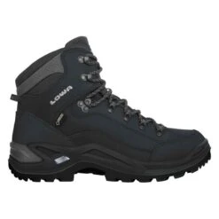 Lowa Wanderschuhe Renegade Mid GTX (All-Terrain, Nubukleder, Wasserdicht) Tiefschwarz Herren