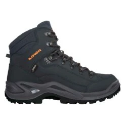 Lowa Wanderschuhe Renegade Mid GTX (All-Terrain, Nubukleder, Wasserdicht) Navyblau/orange Herren
