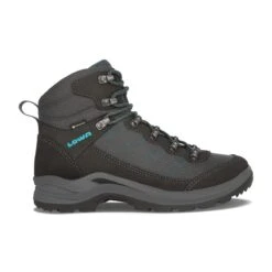 Lowa Wanderschuhe Taurus Pro Mid GTX (All-Terrain, Veloursleder, Wasserdicht) Anthrazitgrau Damen