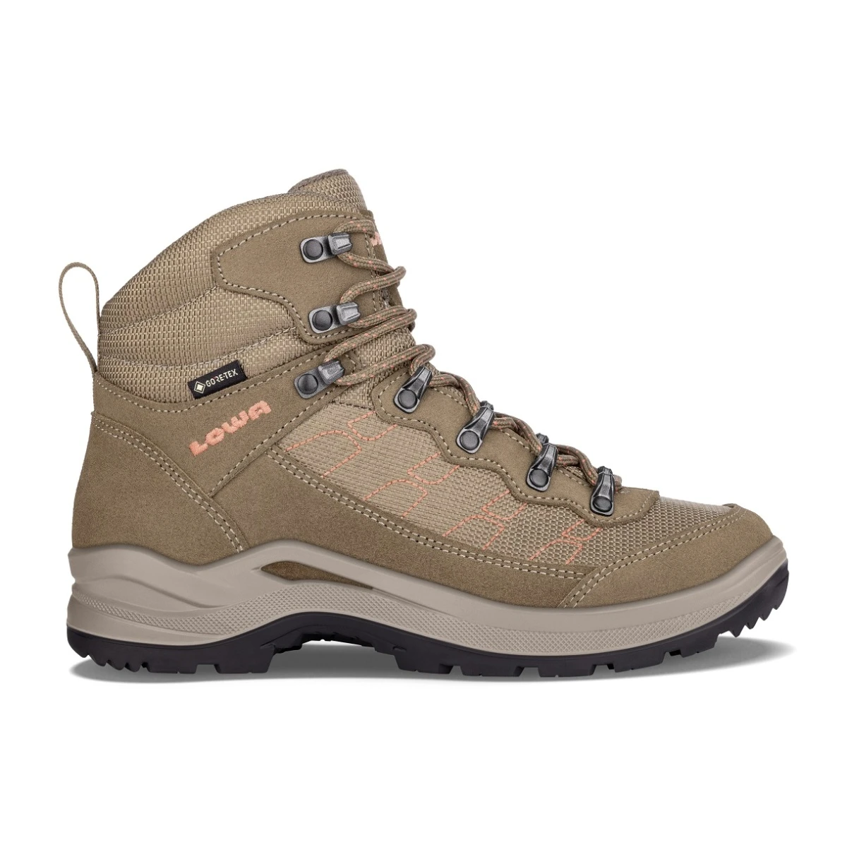Lowa Wanderschuhe Taurus Pro Mid GTX (All-Terrain, Veloursleder, Wasserdicht) Taupebraun Damen 1 Lowa Wanderschuhe Taurus Pro Mid GTX (All-Terrain, Veloursleder, Wasserdicht) Taupebraun Damen