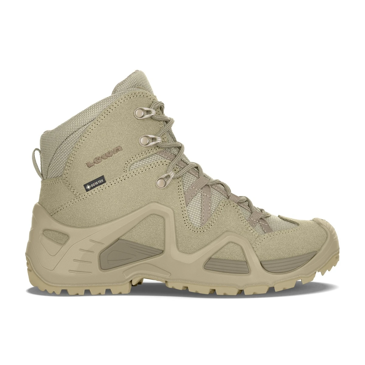 Lowa Military-Stiefel Arbeitsschuhe Zephyr GTX MID TF (Veloursleder, Wasserdicht) Desertbeigebraun Damen 1 Lowa Military-Stiefel Arbeitsschuhe Zephyr GTX MID TF (Veloursleder, Wasserdicht) Desertbeigebraun Damen