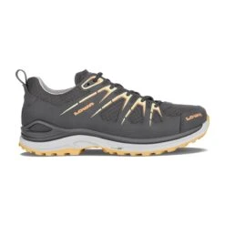 Lowa Wanderschuhe Innox Evo Low GTX (Outdoor-Fitness, Mikrofaser, Wassderdicht) Graphitgrau/melone Damen