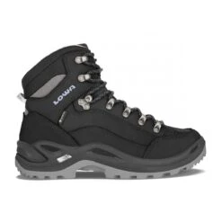 Lowa Wanderschuhe Renegade Mid GTX (All-Terrain, Nubukleder, Wasserdicht) Schwarz/eisblau Damen
